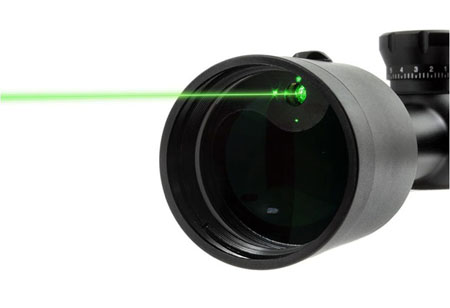 VISM 3-9X42 Red Center Beam Rifle Scope with Green laser Mil-Dot